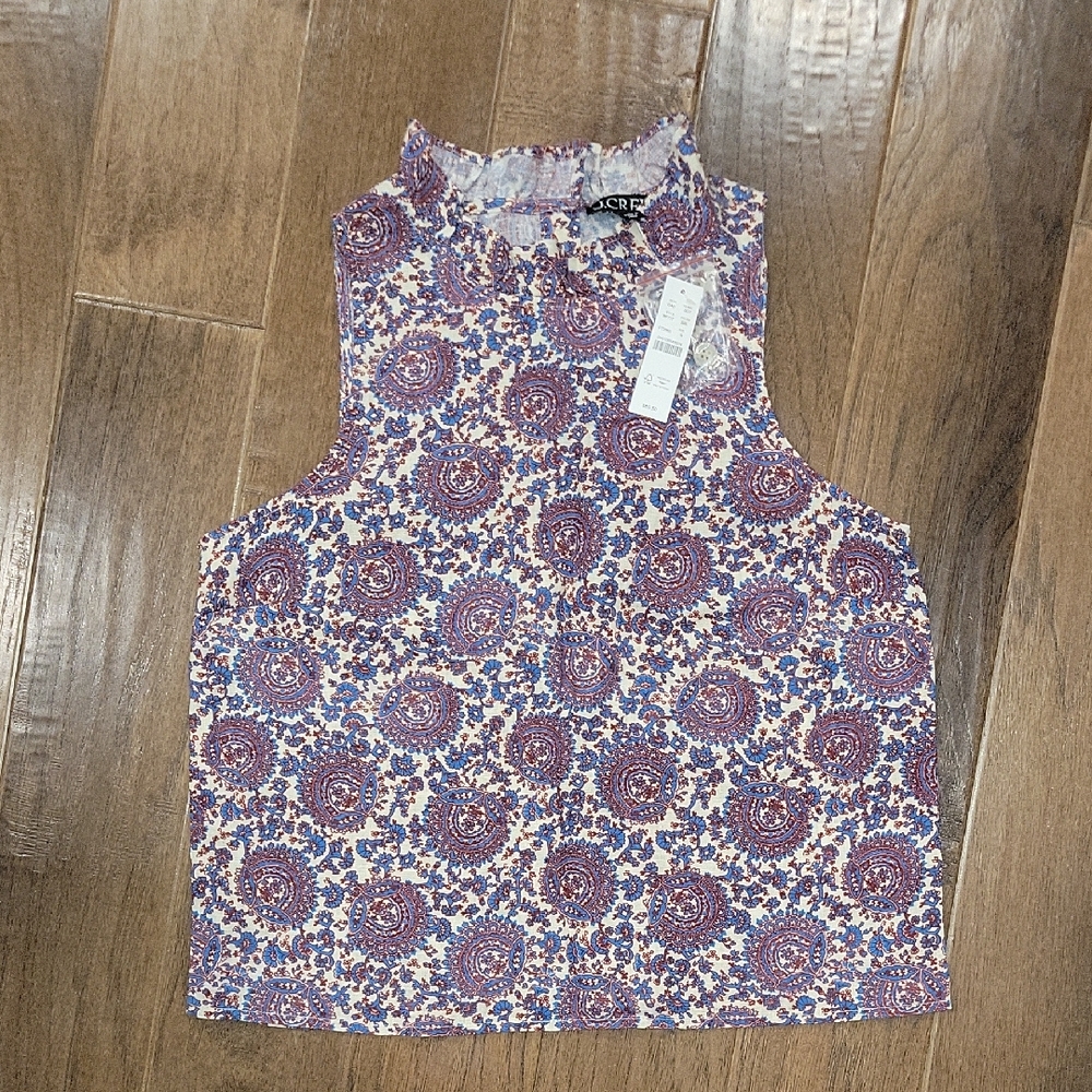 Sleeveless Patterned Top - Multicolor